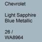 Preview: Chevrolet, Light Sapphire Blue Metallic, 26 / WA8964.